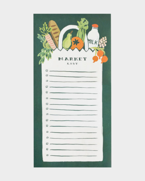Rifle Paper co Market market shopping list kauppalista