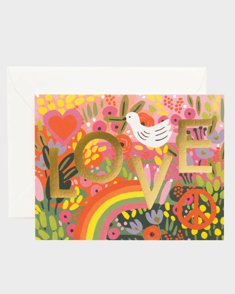 Rifle Paper co All you need is love Card Kortti