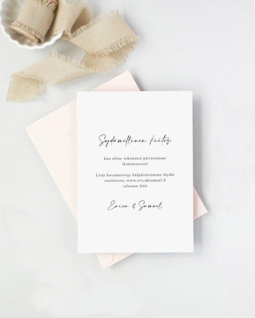 Polaroid Minimalist kiitoskortti