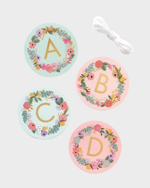 Rifle Paper co Garden Party Alphabet Lette Garland Kirjainviiri