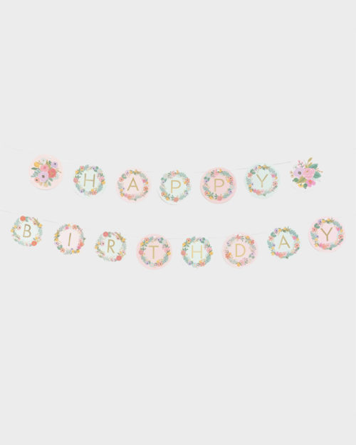 Rifle Paper co Garden Party Alphabet Lette Garland Kirjainviiri
