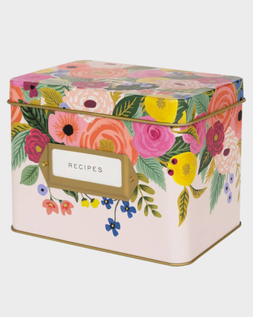Rifle Paper co Juliet Rose recipe box Reseptilaatikko