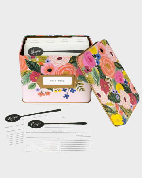 Rifle Paper co Juliet Rose recipe box Reseptilaatikko