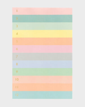 Rifle Paper co Numbered Color Block Memo Pad Muistilehtiö