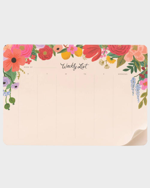 Rifle Paper co Garden Party Weekly list Viikkolista