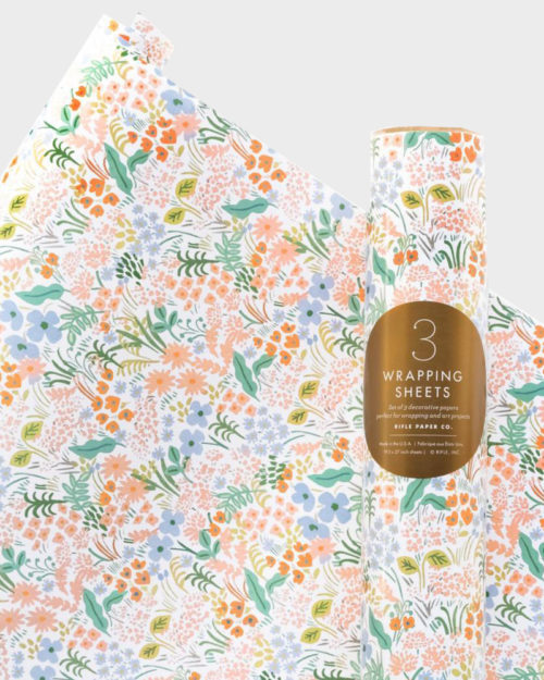 Rifle Paper co Meadow Pastel Wrapping paper sheets Lahjapaperi