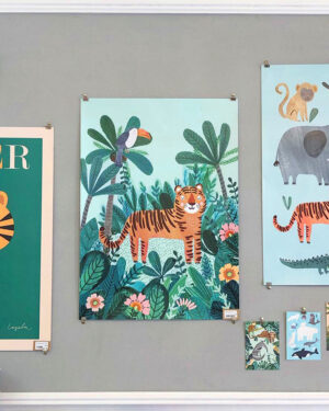 Papershop Helsinki Petit Monkey Tiger Poster Juliste