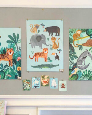 Papershop Helsinki Petit Monkey Wild animals Poster Juliste