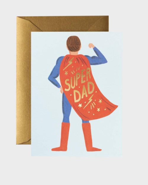 Super Dad Greeting Card Onnittelukortti