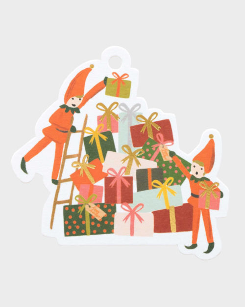 Joululahjaan Joulutonttu pakettikortti