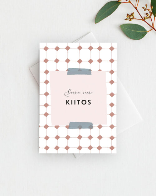 Suuren suuri kiitos Kiitoskortti