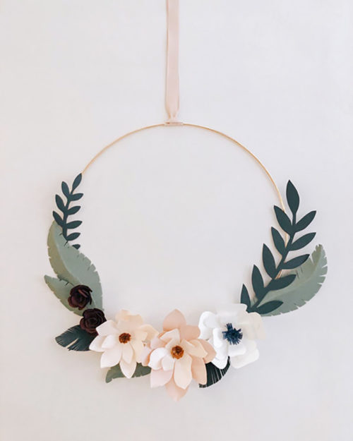 DIY Paperikukkakranssi