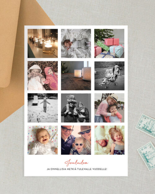 Joulukollaasi Iso joulukortti