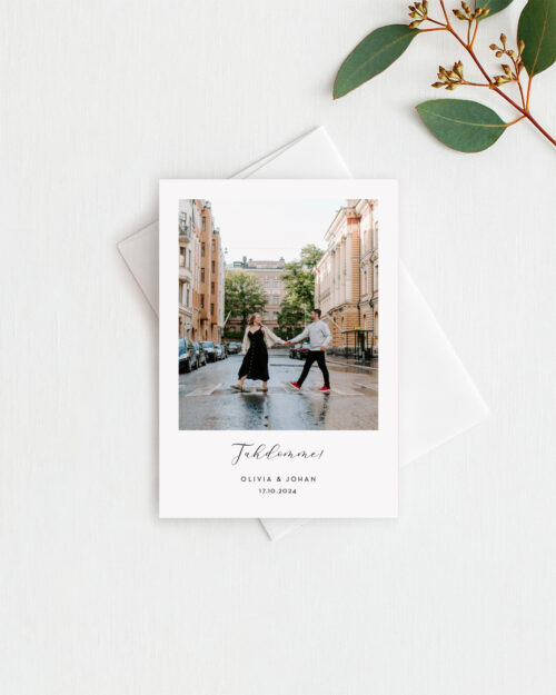 Save the date kortti Polaroid