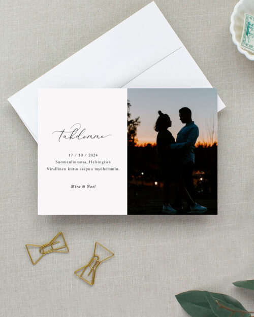 Save the date kortti Romantic