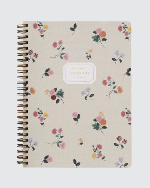 Ditsy Dahlia Kierresidottu muistikirja