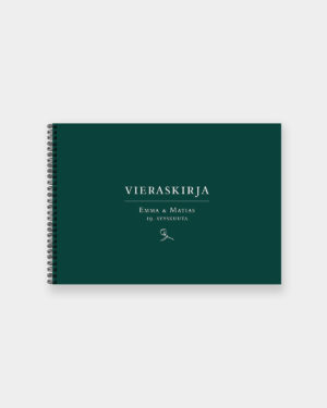 Vieraskirja Valokuva-albumi Tumma metsänvihreä
