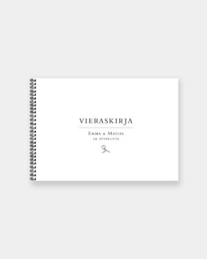 Vieraskirja Valokuva-albumi Valkoinen