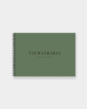 vieraskirja valokuva-albumi oliivinvihreä