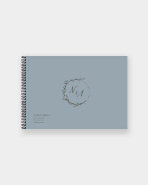 Vieraskirja Valokuva-albumi Siniharmaa