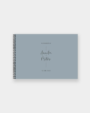 Vieraskirja Valokuva-albumi Siniharmaa