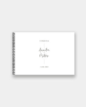 Vieraskirja Valokuva-albumi Valkoinen
