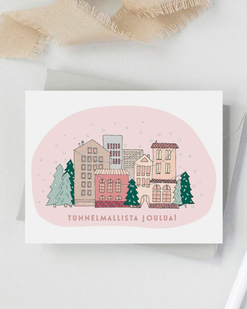 Joulukaupunki Joulukortti