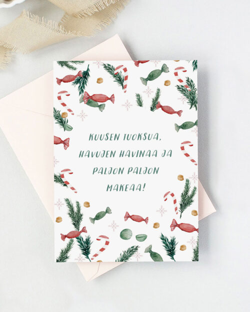 Makeaa joulua Joulukortti