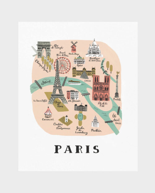 Paris Map juliste