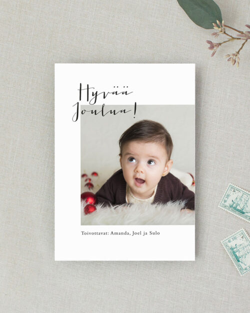 Handwritten Joulukortti