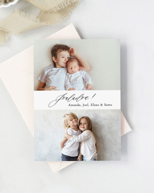 Modern collage Joulukortti