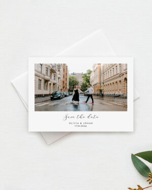 Papershop painostudio Save the date kortti Polaroid