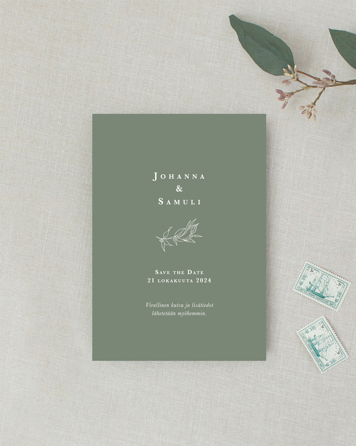 STD_Papershop_painostudio_Olive_garden1 Olive Garden Save the Date kutsukortti