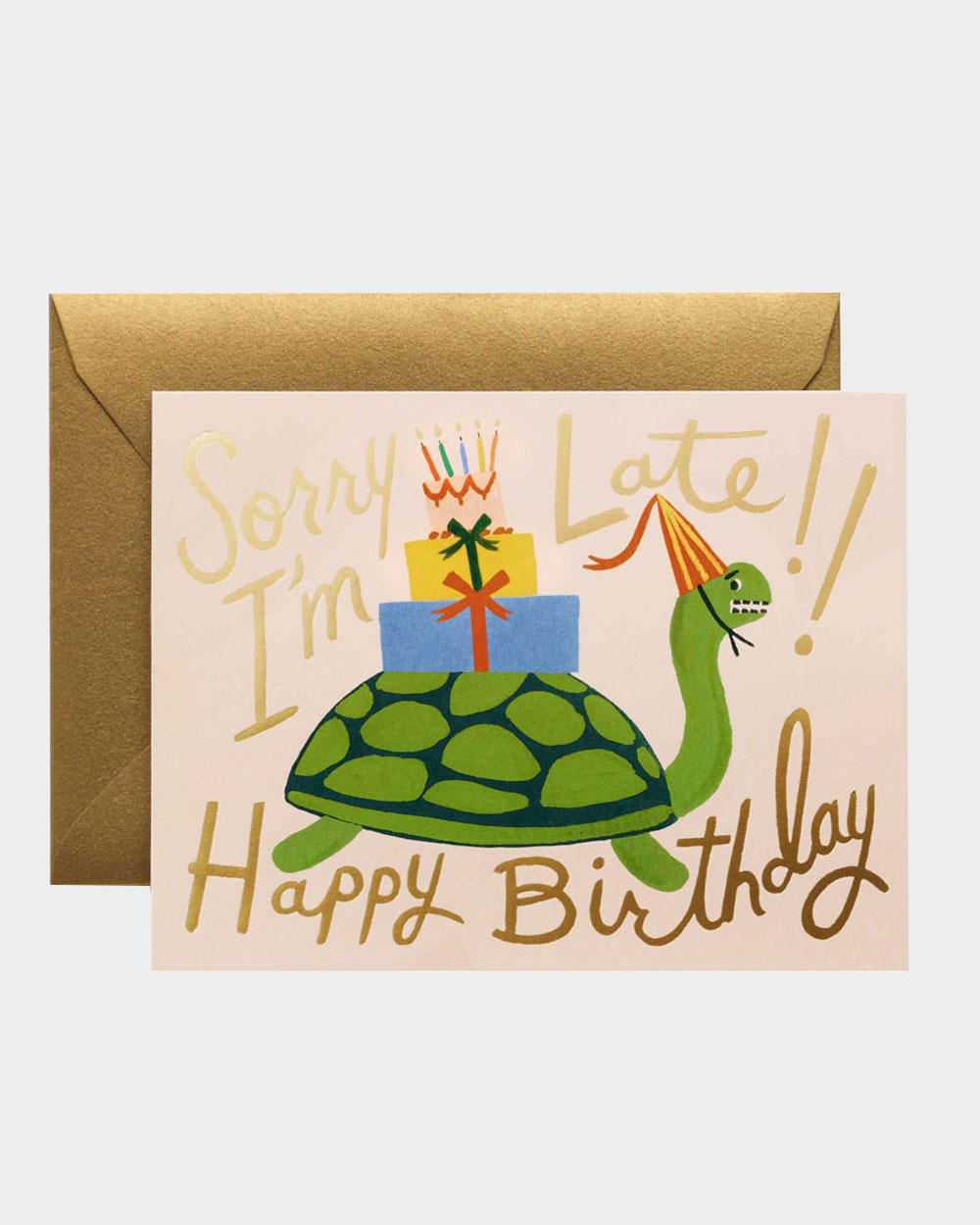 Turtle Belated Birthday Syntymäpäiväkortti - Image 1