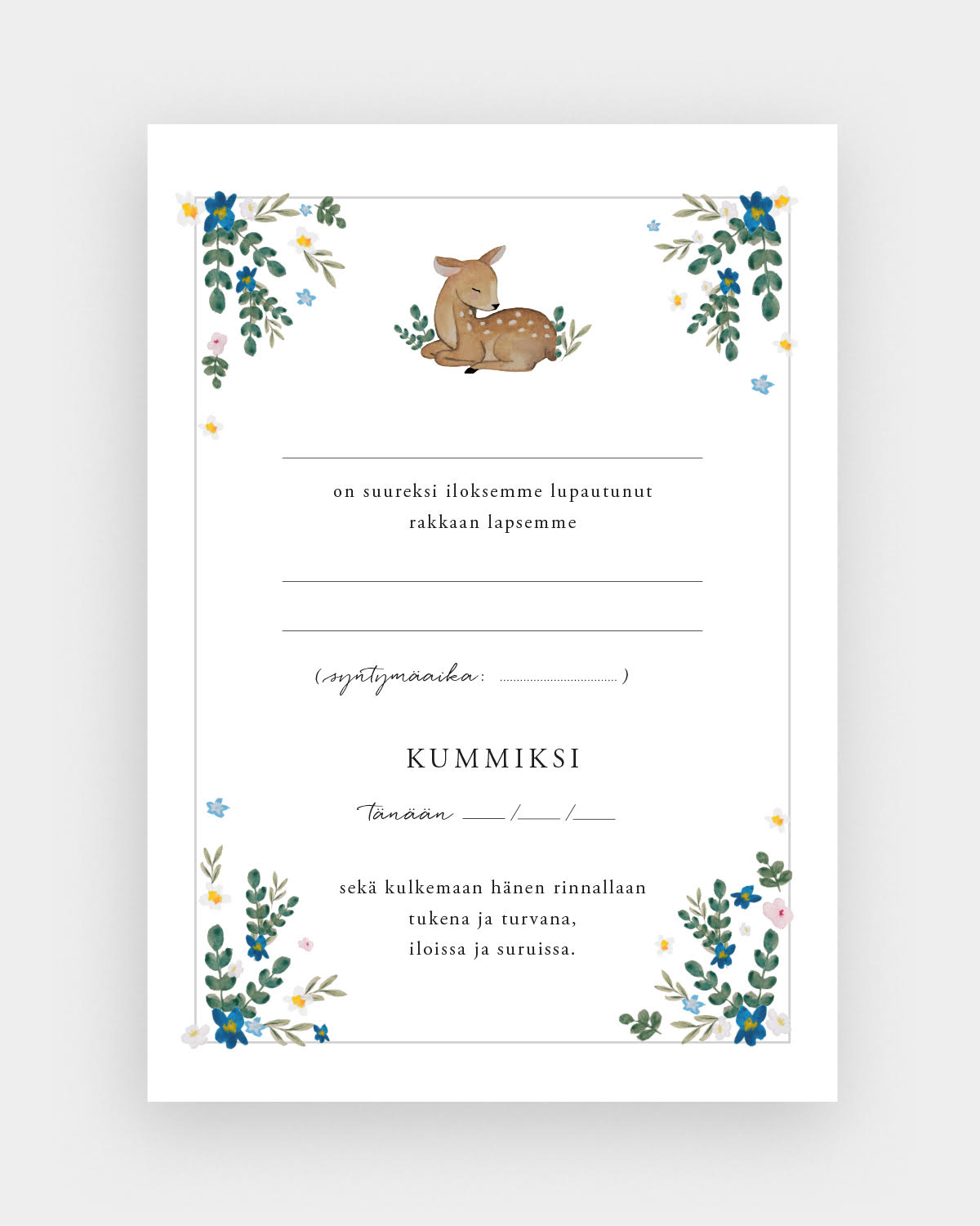 Kummitodistus Painostudio Papershop