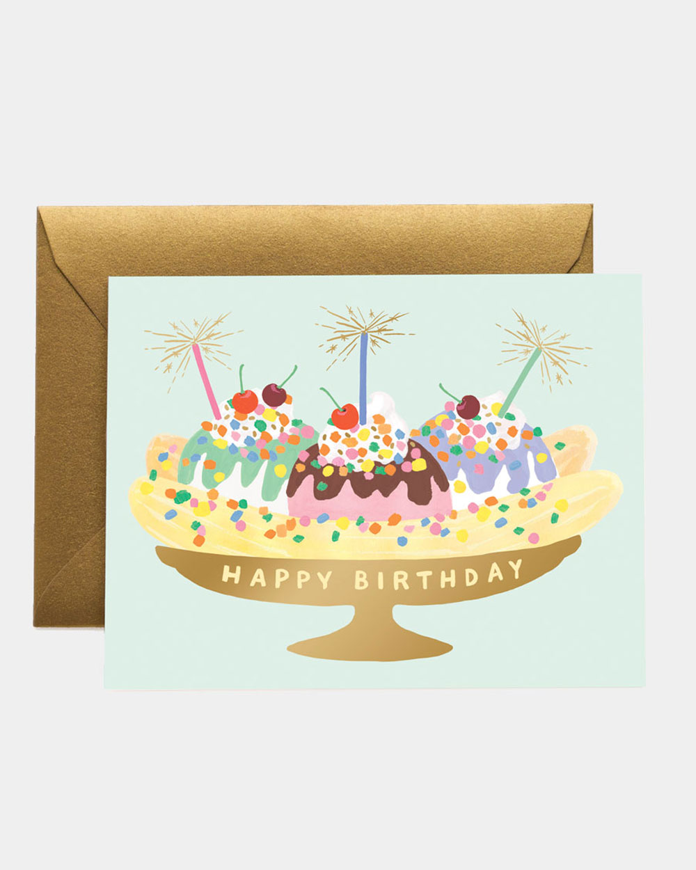 Banana Split Birthday Syntymäpäiväkortti - Image 1