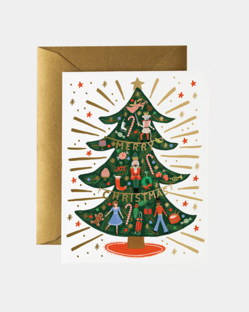 Nutcracker Tree Joulukortti