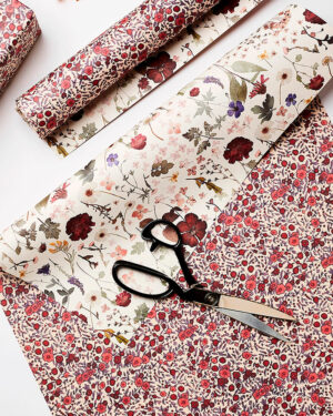 Pressed Floral & Wild Rose Kaksipuoleiset Lahjapaperiarkit, 3kpl