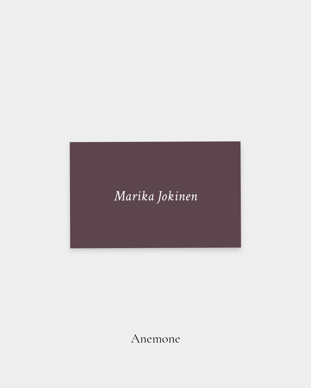 Anemone_paikkakortti_1-osainen Anemone Paikkakortti, 1-osainen