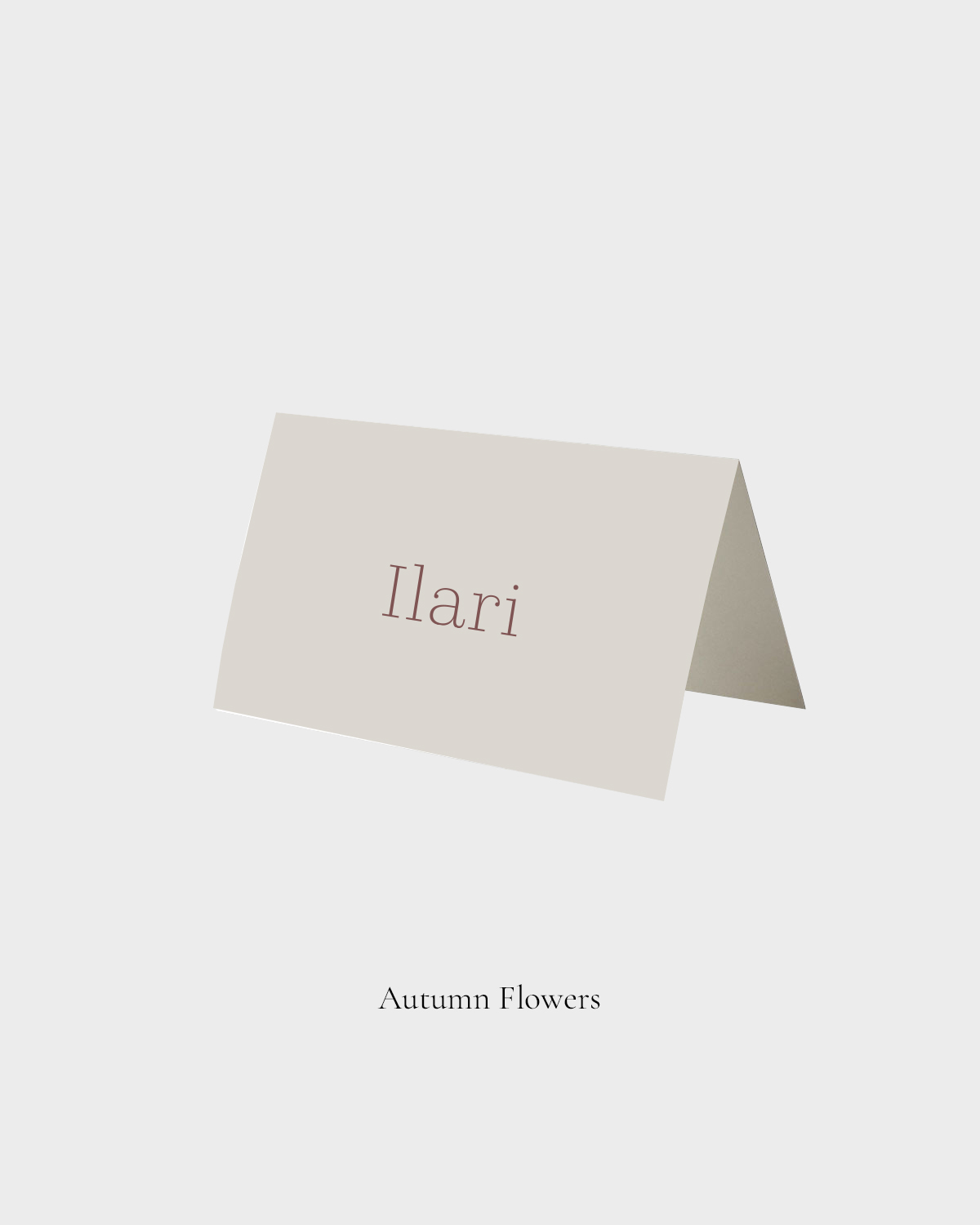 Autumn Flowers Paikkakortti, 2-osainen