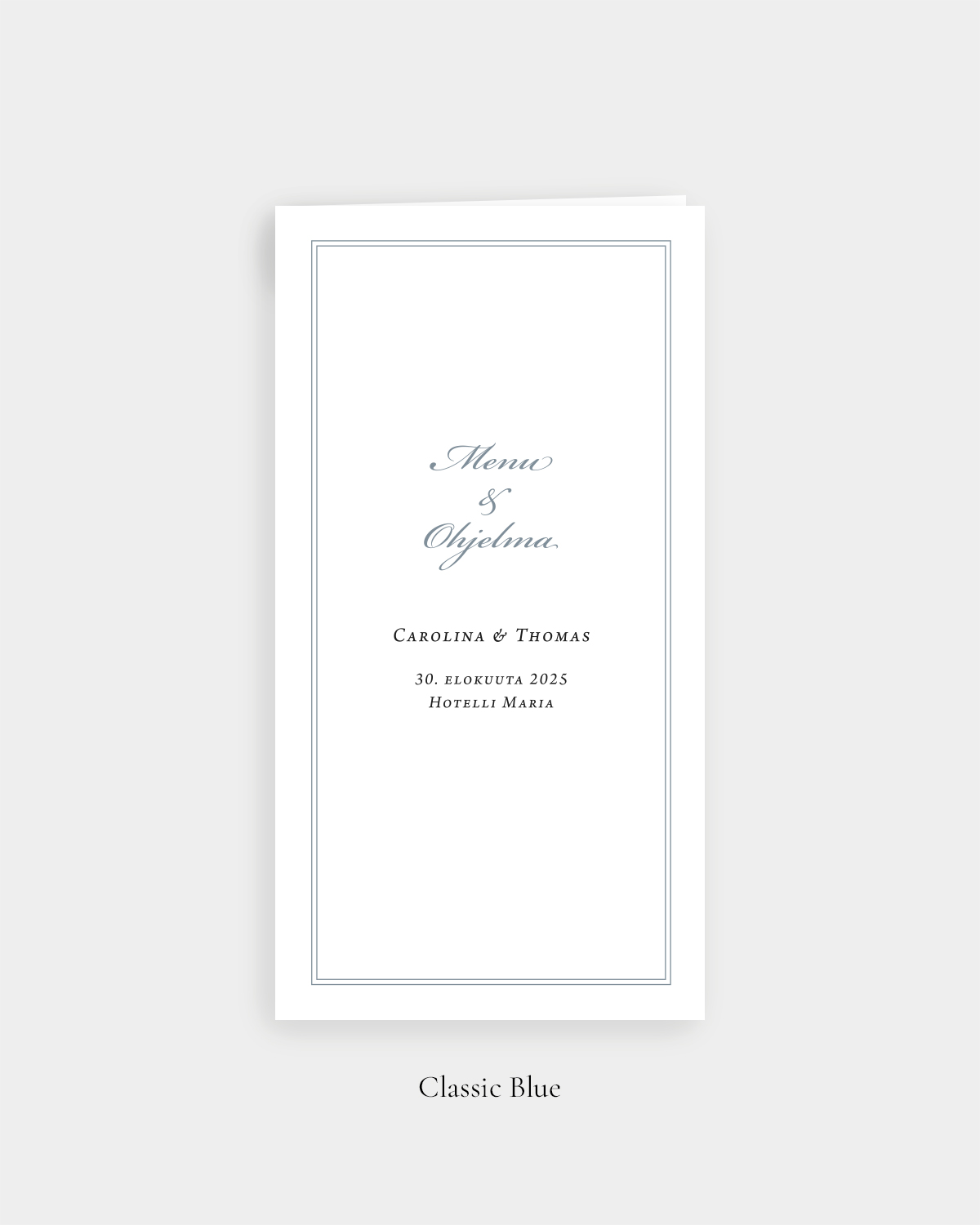 Classic_blue_menu_ohjelma_kansi-2 Classic Blue Menu-Ohjelma, avattava