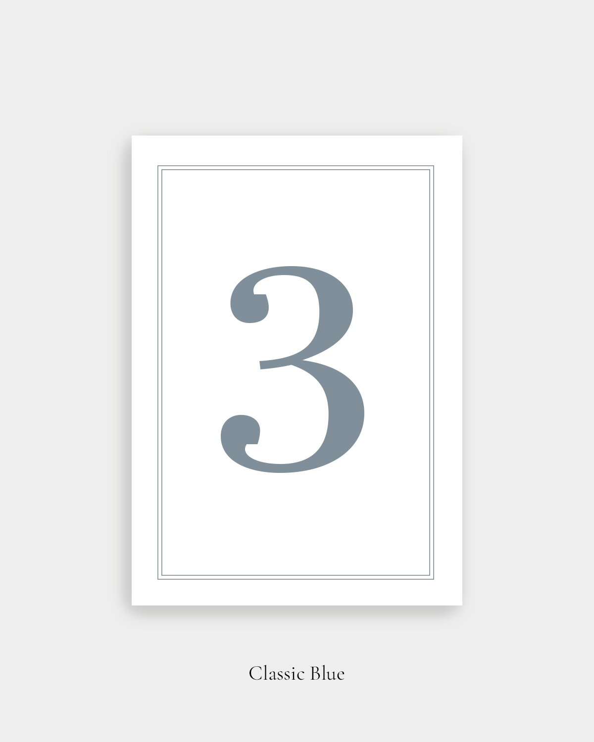 Classic_blue_pöytänumero1osainen Classic Blue Pöytänumero, 1-osainen