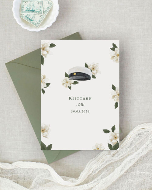 Alternative view of Blossom cap Valmistujaiskortti