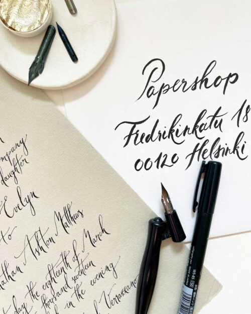 Alternative view of Advanced Calligraphy 15.11. klo 10:00-15:00