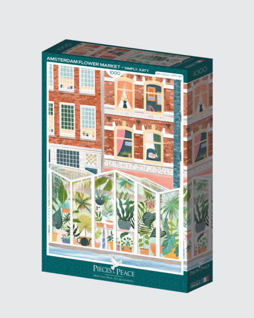 Alternative view of Amsterdam Flower Market Palapeli, 1000 palaa