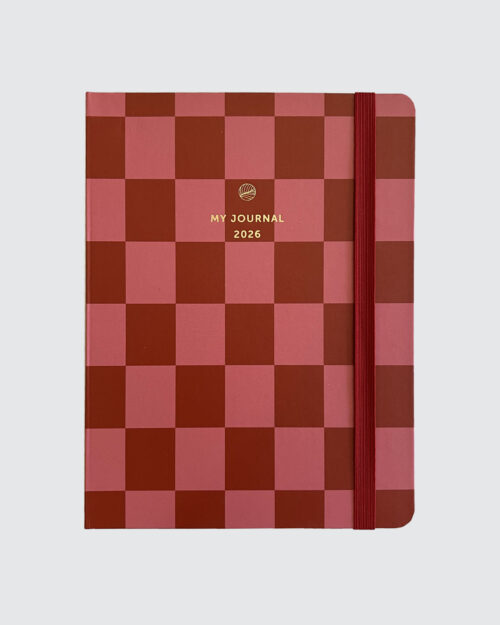 Checkered Red Pink 2026 Kalenteri