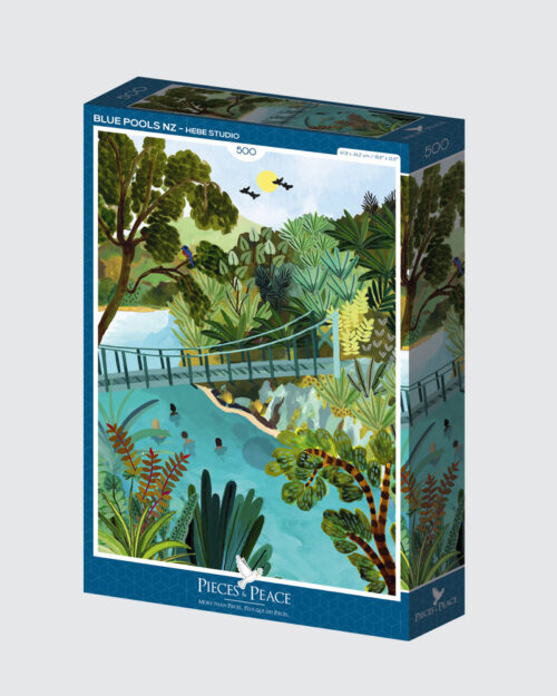 Alternative view of Blue Pools NZ Palapeli, 500 palaa