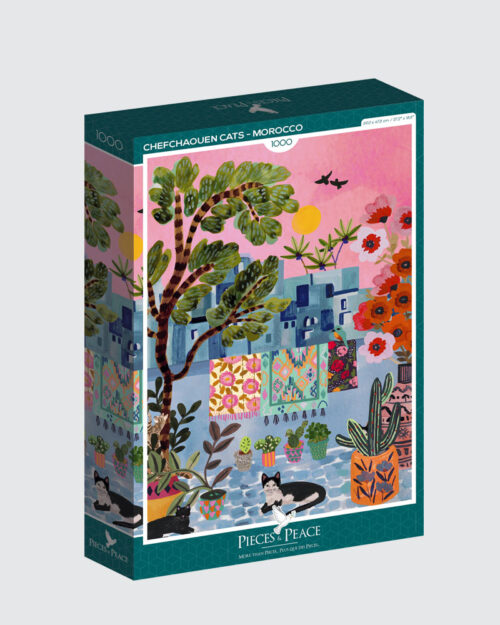 Alternative view of Chefchaouen Cats Palapeli, 1000 palaa