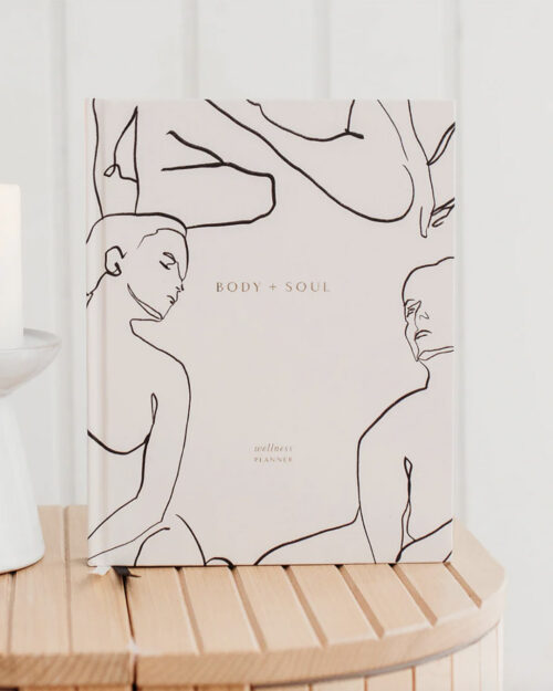 Body + Soul Journal & Planner, vaalea