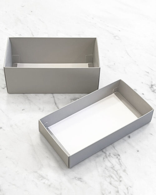 Alternative view of Lahjalaatikko kapea, harmaa